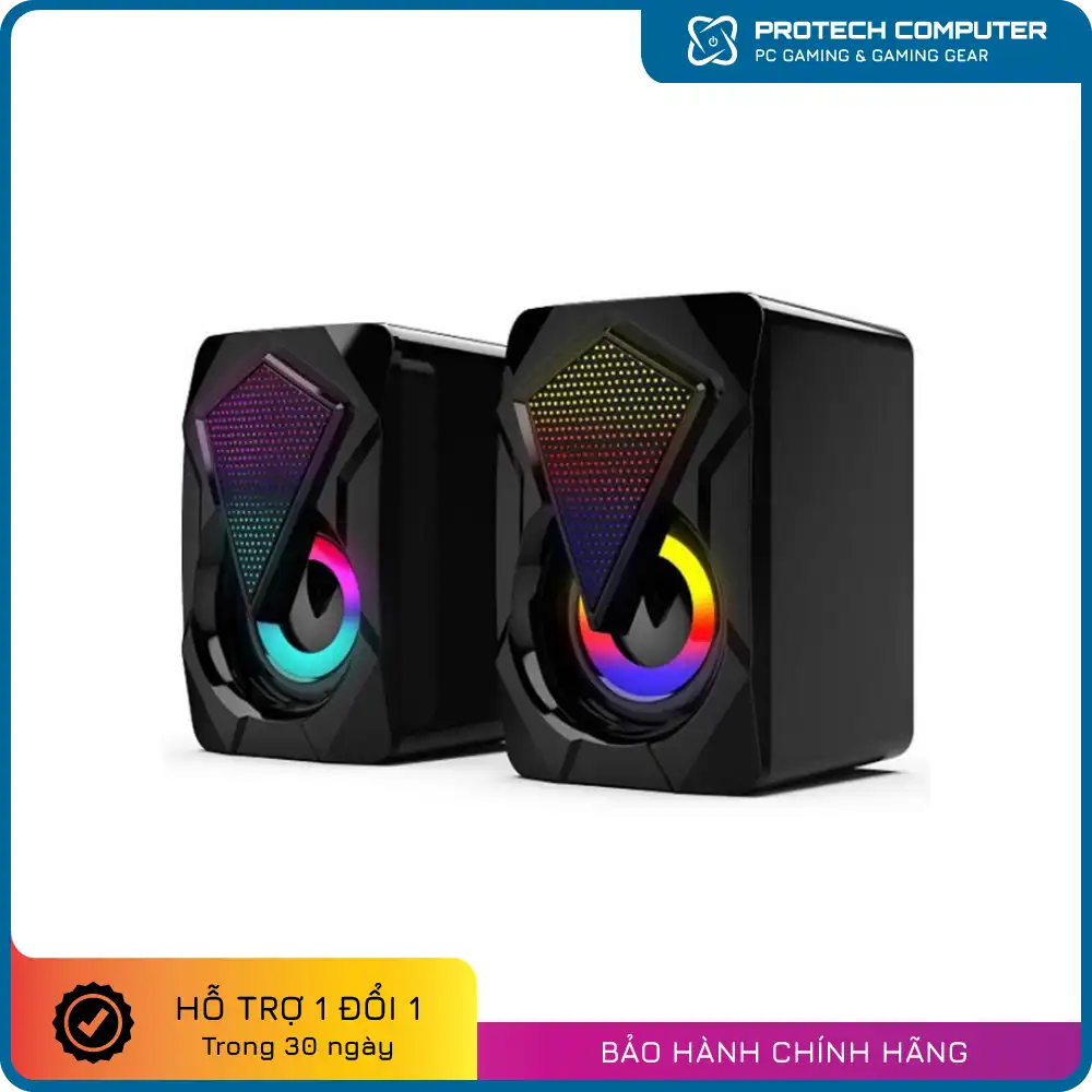 Loa led mini đen